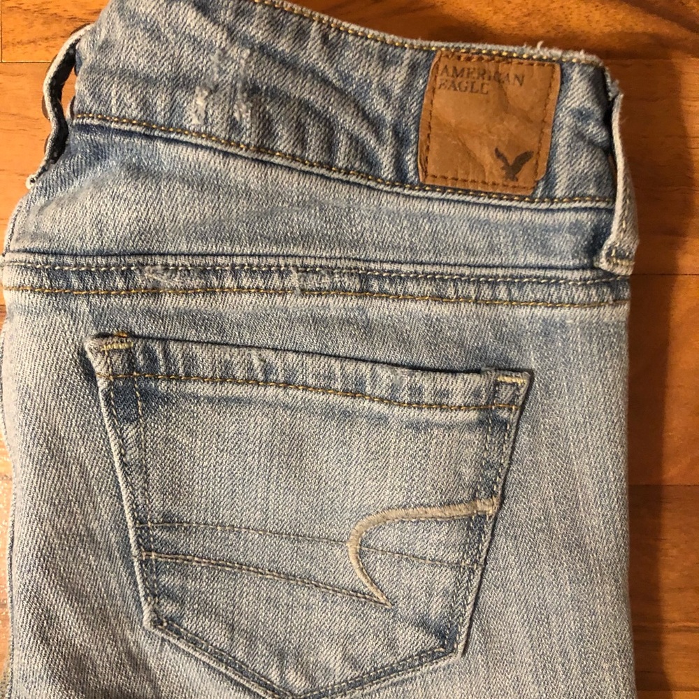 American Eagle Jeans Skinny Distressed 0